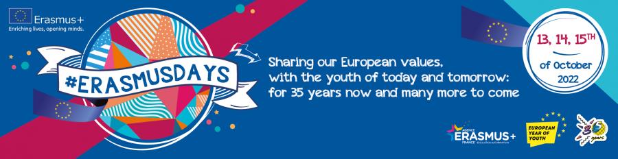 Erasmus Days 2022 (October, 13-14-15). Días Erasmus
